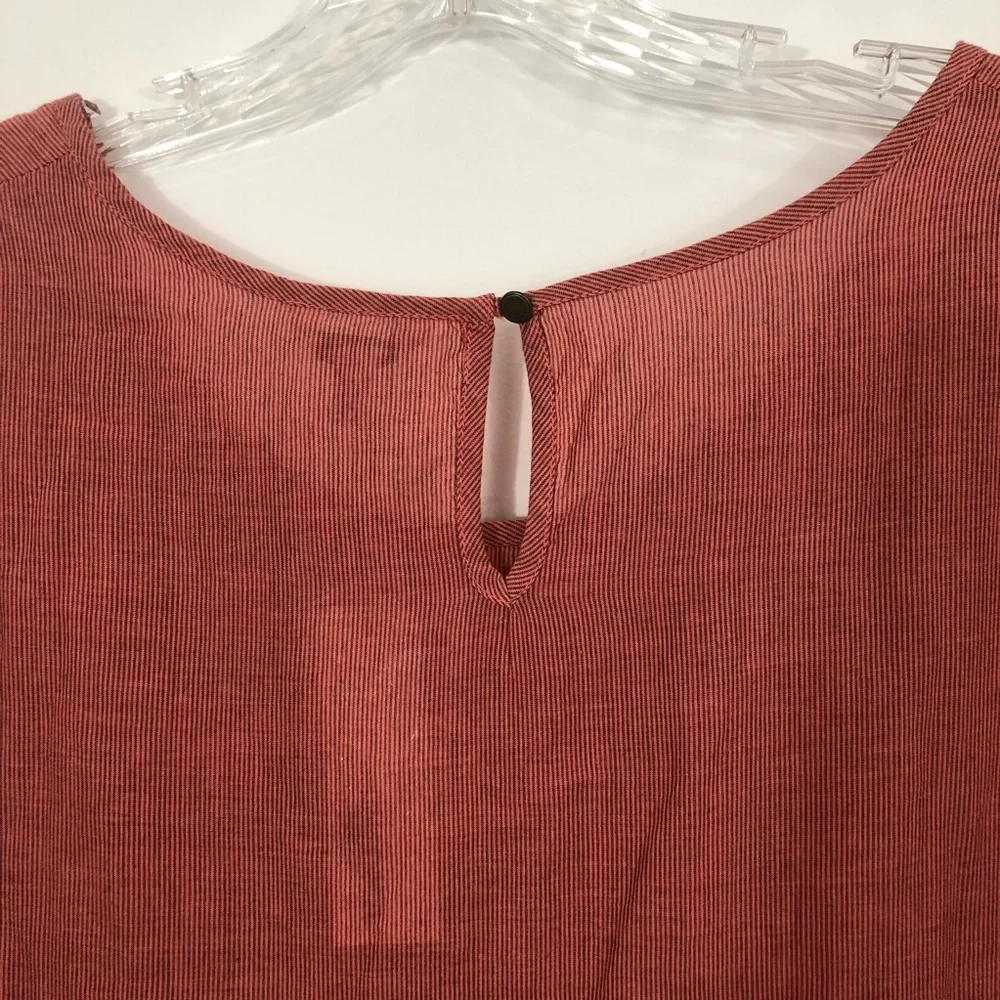 4/$25 Sonoma Embroidered Peplum Eyelet Top L NWT